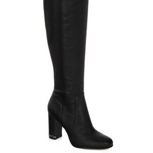 Michael Kors Womens Sabrina Boots Above-The-Knee Length Leather Black Size 5.5M